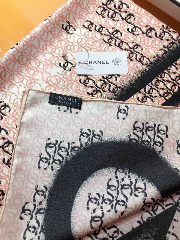 Chanel silk scarf 90X90cm E16 (12)